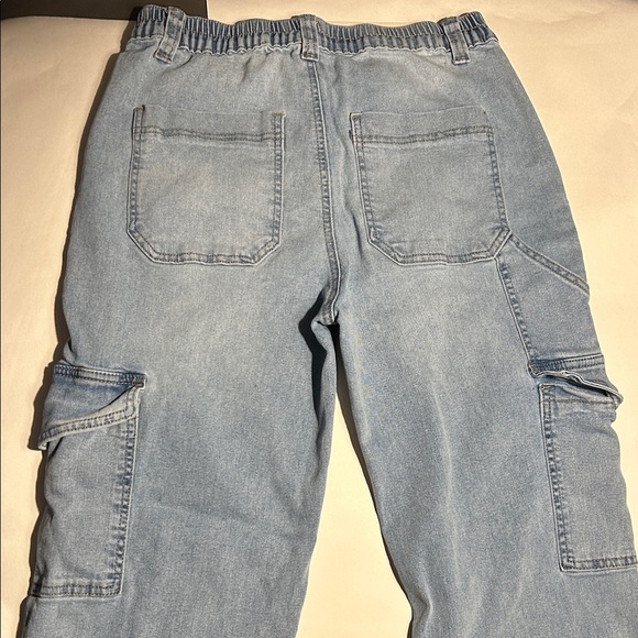 Gogo Jeans Skater Jean Collection Light Blue Cargo Jeans waist 30” - Picture 6 of 6